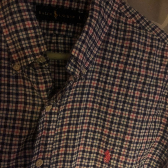 TWO!!! Ralph Lauren Large button down perfect - Picture 3 of 4